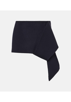 Prada Cloth wool and cashmere miniskirt
