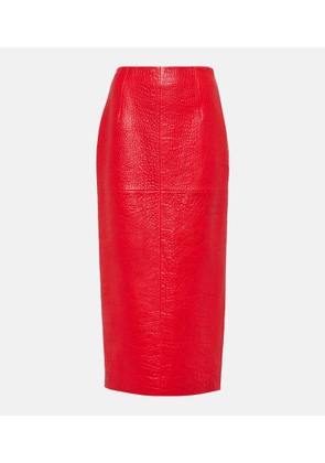 Prada Leather pencil skirt