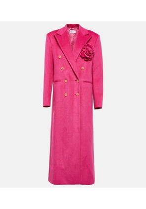 Giuseppe di Morabito Floral-applique double-breasted coat