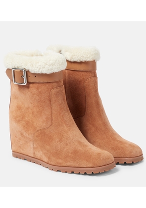 Simkhai Avery suede wedge ankle boots