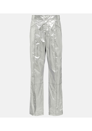 Isabel Marant Anea high-rise coated cotton pants