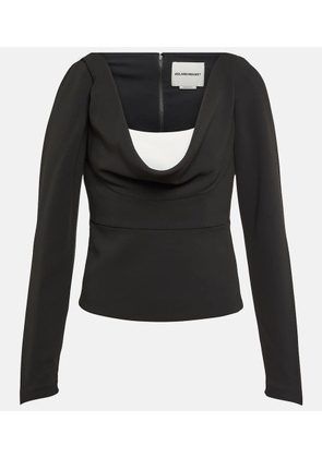 Roland Mouret Off-shoulder cady top