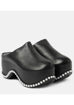 Area x Sergio Rossi Bomb leather platform mules