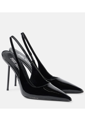 Paris Texas Lidia patent leather slingback pumps