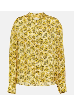 Isabel Marant Leidy printed satin blouse