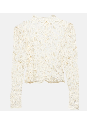 Isabel Marant Neline floral embroidered cotton top