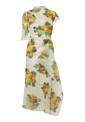 Erdem Floral Crushed Organza Midi Dress - Moda Operandi