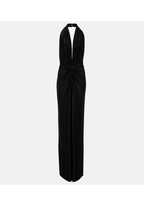Costarellos Halterneck jersey jumpsuit