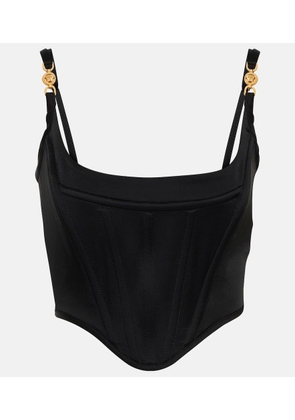 Versace Medusa '95 embellished satin bustier