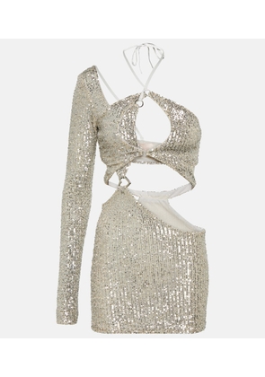 Roberta Einer Banu cutout sequined minidress