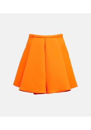 Versace Pleated twill miniskirt