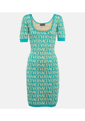 Versace Versace Allover intarsia minidress