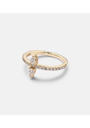 Persee Hera 18kt gold ring with diamonds