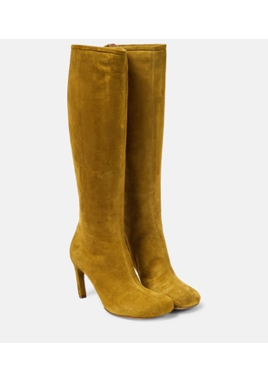 Dries Van Noten Suede knee-high boots