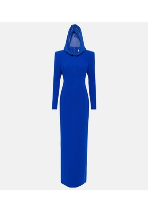 Monot Hooded crepe maxi dress