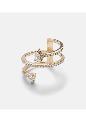 Persee Hera 18kt gold ring with diamonds