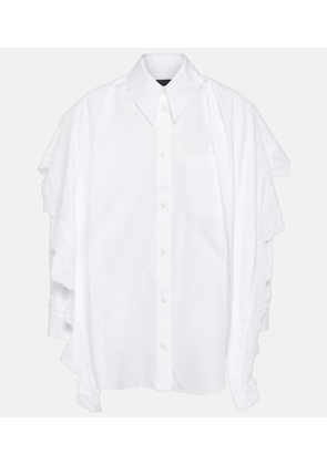 Simone Rocha Embroidered cotton shirt