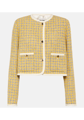 Miu Miu Single-breasted boucle jacket