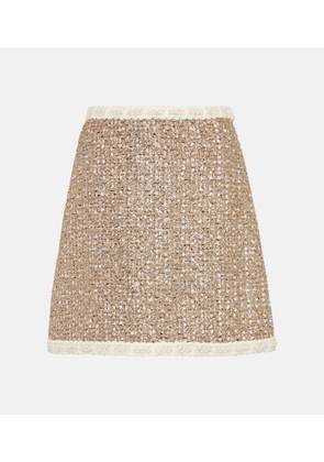 Giambattista Valli High-rise LurexÂ® tweed miniskirt