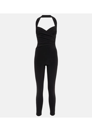 Norma Kamali Cayla velvet catsuit