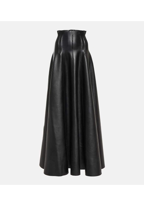 Norma Kamali Grace flared maxi skirt