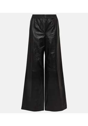 Joseph Ashbridge leather wide-leg pants