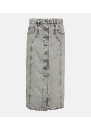 Marant Etoile Vandy denim midi skirt
