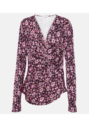 Marant Etoile Lyss ruched jersey top