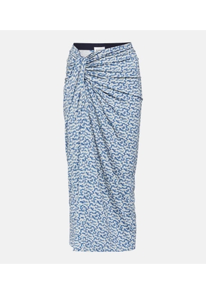 Marant Etoile Jeldia printed jersey midi skirt