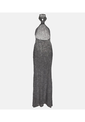 Ann Demeulemeester Halterneck alpaca-blend maxi dress