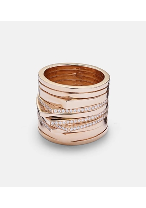 Repossi Antifer 18kt rose gold ring with diamonds