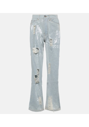 Palm Angels Embellished straight jeans