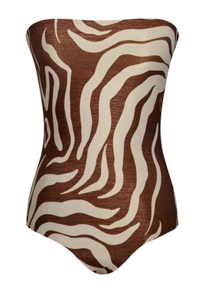 Johanna Ortiz Alta Mar Strapless One-Piece Swimsuit - Moda Operandi