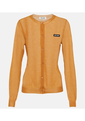 Miu Miu Knitted logo cardigan