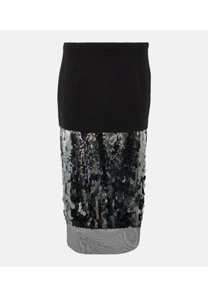 Dorothee Schumacher Sequin-trimmed midi skirt