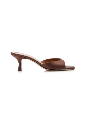 STAUD Brigitte Satin Mules - Moda Operandi