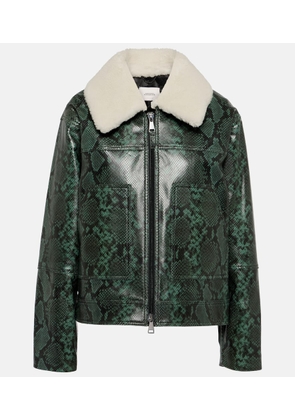 Dorothee Schumacher Urban Jungle snake-print leather jacket