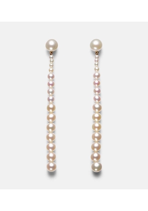 Sophie Bille Brahe Piazza 18kt gold drop earrings with freshwater pearls
