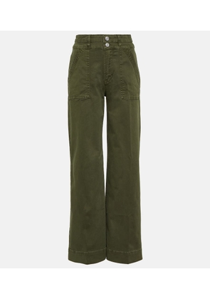 Frame High-rise wide-leg jeans