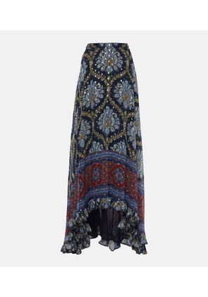 Etro Paisley silk jacquard maxi skirt