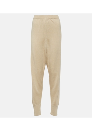 The Row Dalbero linen and silk tapered pants