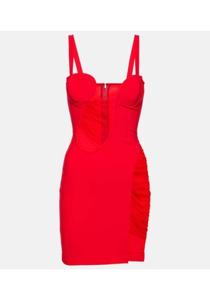Nensi Dojaka Cutout jersey minidress