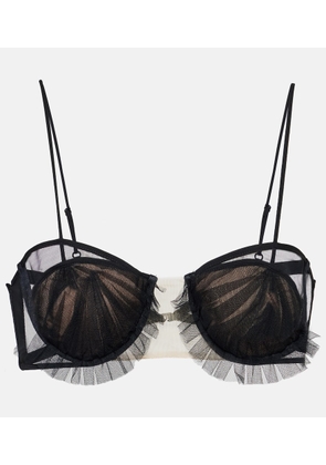 Nensi Dojaka Exploding Flower tulle bra