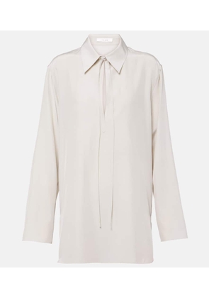 The Row Malon silk blouse