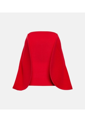 Victoria Beckham Paneled jersey miniskirt