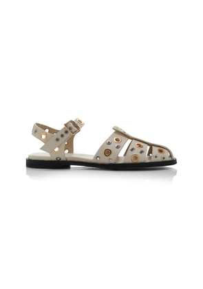 FRĒDA SALVADOR Sera Studded Leather Fisherman Sandals - Moda Operandi