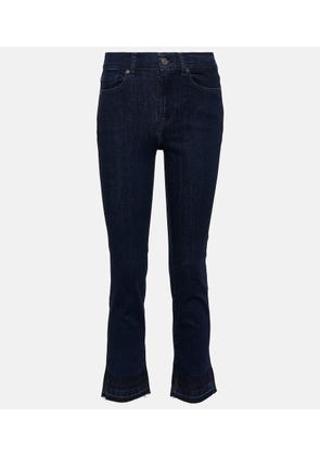 7 For All Mankind The Straight Crop mid-rise jeans