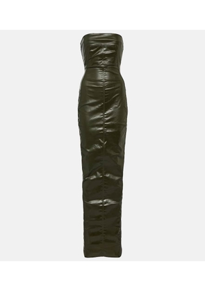 Rick Owens Strapless denim gown