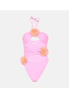 Same Rose cutout swimsuit