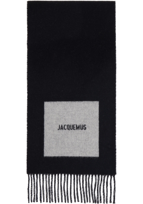JACQUEMUS Black La Casa 'The Rond Carré' Scarf